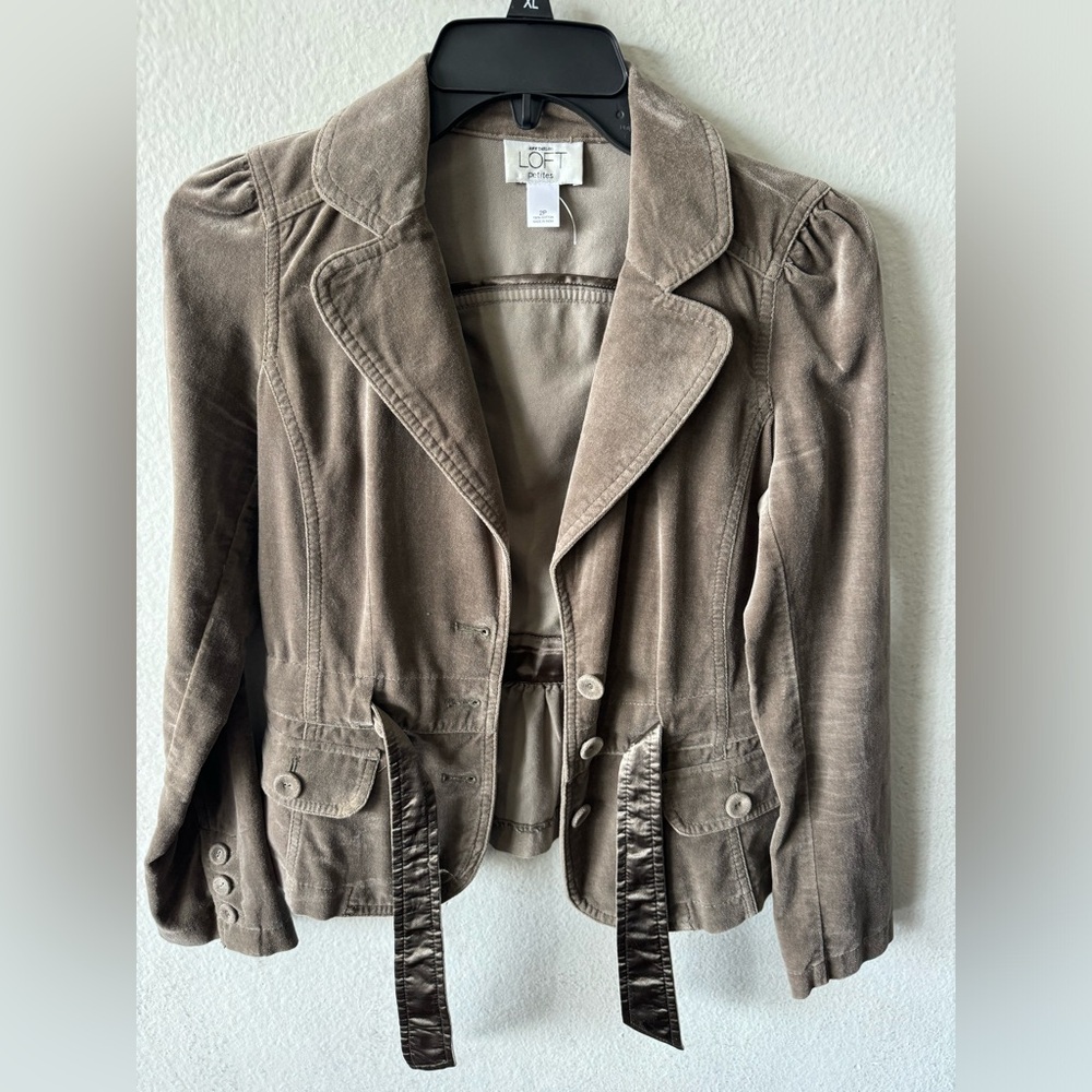 Ann Taylor Loft Petites Velvet Blazer